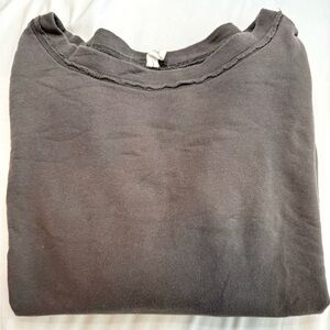 Vintage Distressed Dark-Grey Crewneck